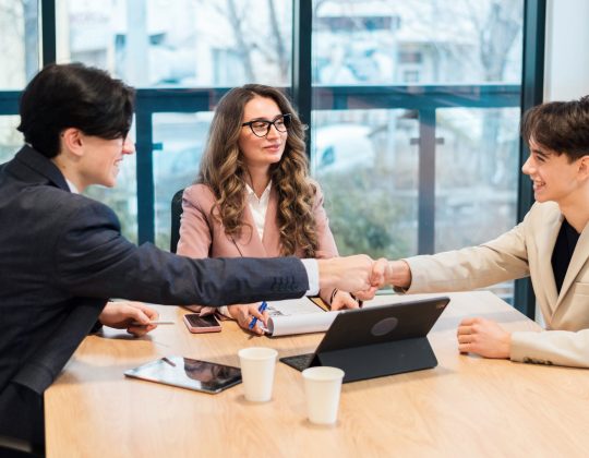 business meeting in an office
